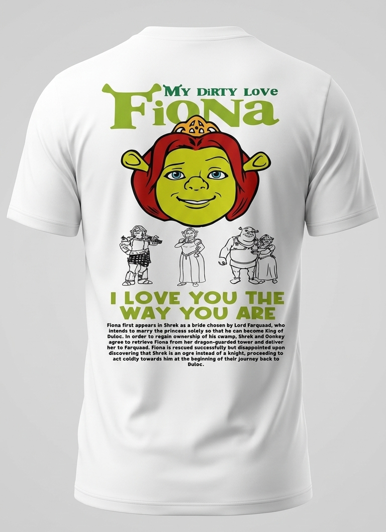 Shrek & Fiona Couple T-Shirt – Matching Couple Edition