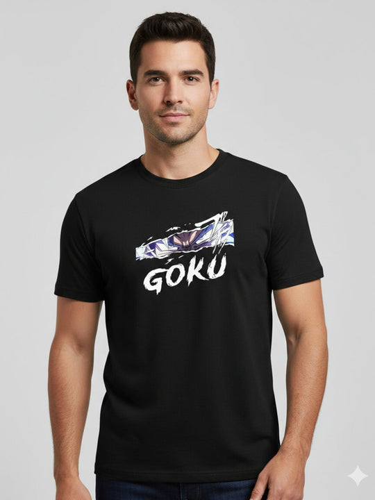 Goku Anime Graphic Black T-Shirt