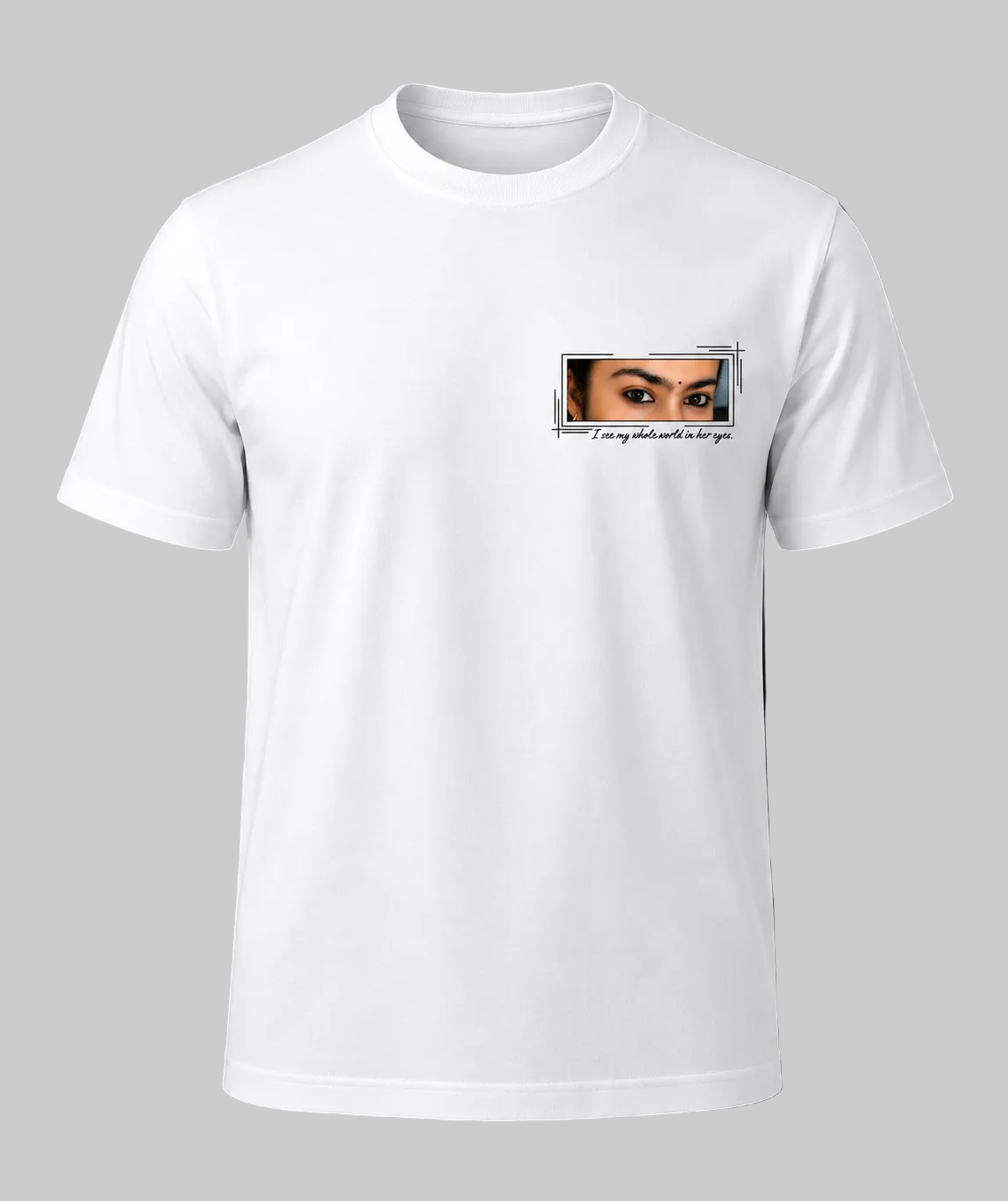 Only You Personalized Eyes T-Shirt | Romantic Couple Gift