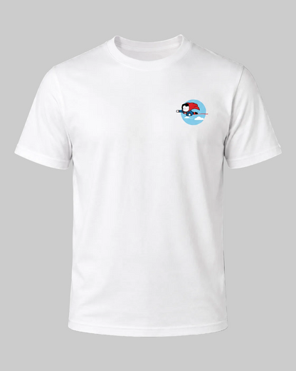 Flying Hero Couple T-Shirt | Cute Cartoon Couple Tee | Matching Love T-Shirts | Dakestore