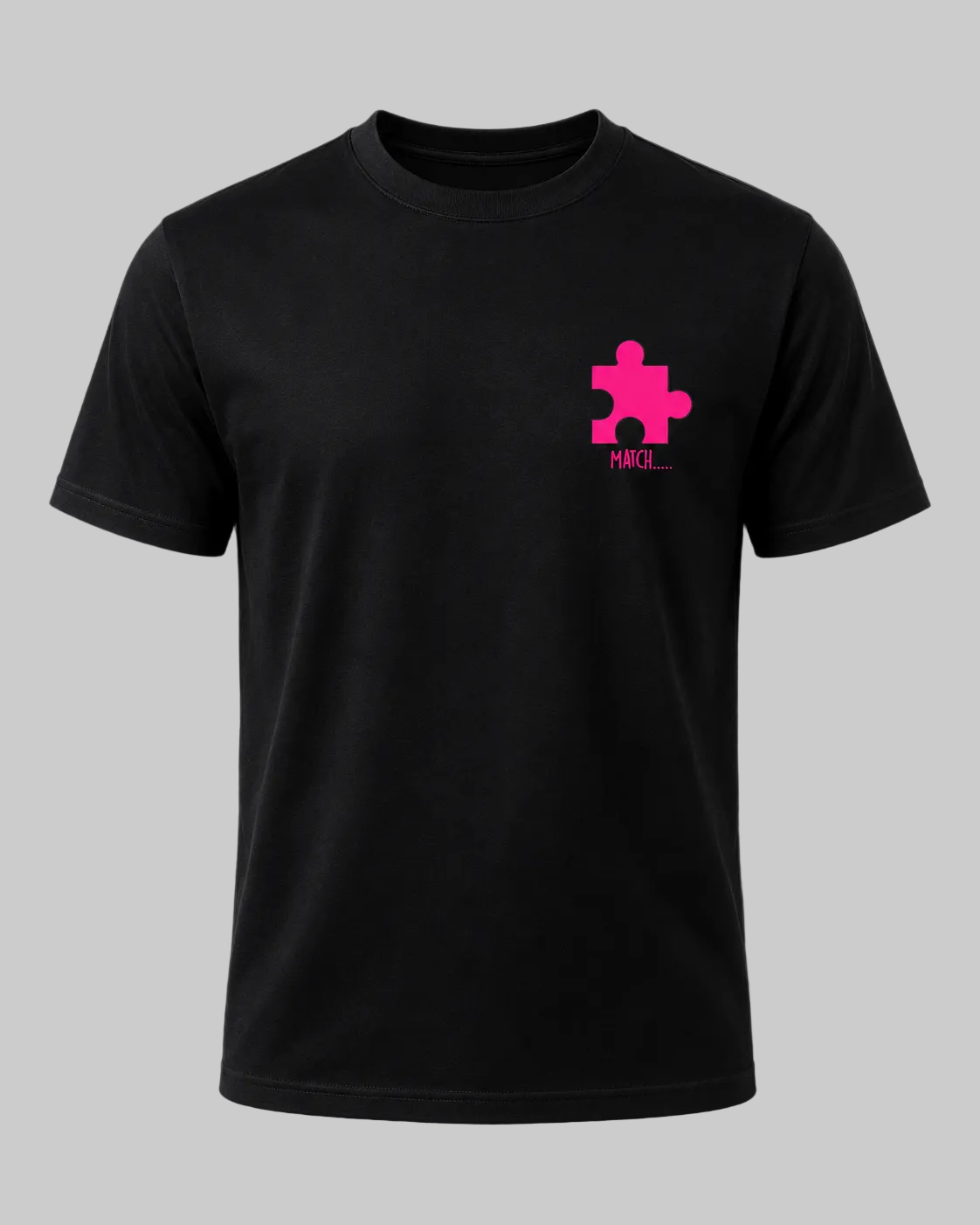 Perfect Match Puzzle Couple T-Shirt | Matching Couple Tee | Premium Cotton | Dakestore