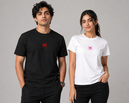 Spider Logo Couple T-Shirt – Matching Couple T-Shirts