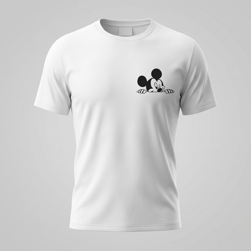 Mickey & Minnie Peeking Couple T-Shirt Set