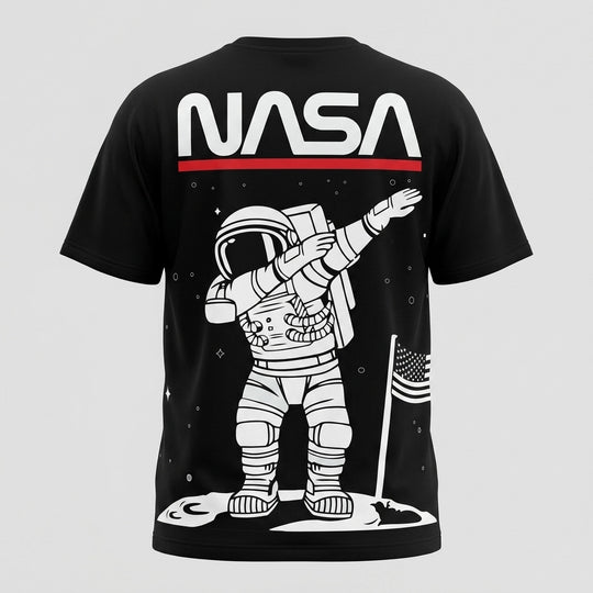 Floating Astronaut Minimal Graphic T-Shirt