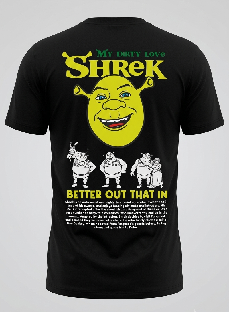 Shrek & Fiona Couple T-Shirt – Matching Couple Edition