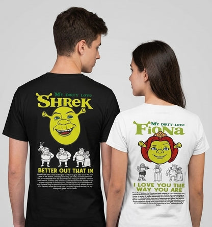 Shrek & Fiona Couple T-Shirt – Matching Couple Edition