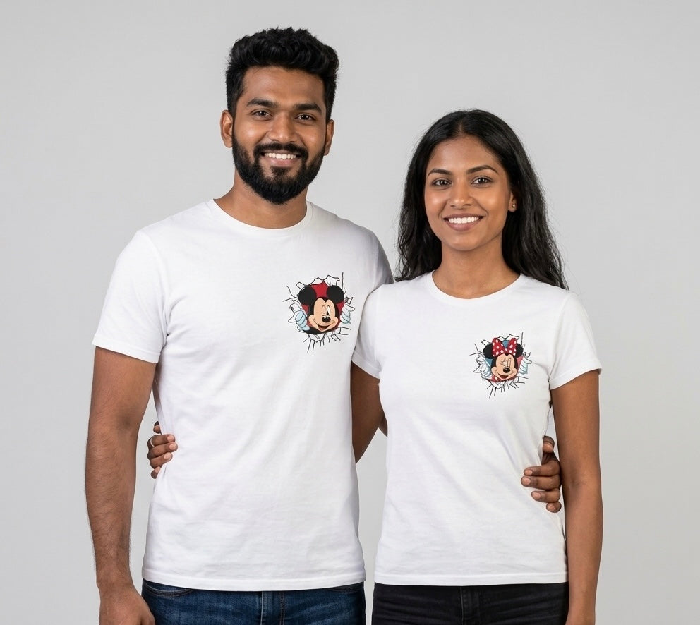 Mickey & Minnie Couple T-Shirt Set