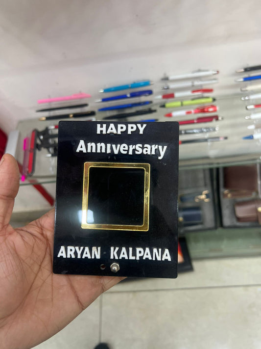 Personalized Happy Anniversary LED Photo Frame