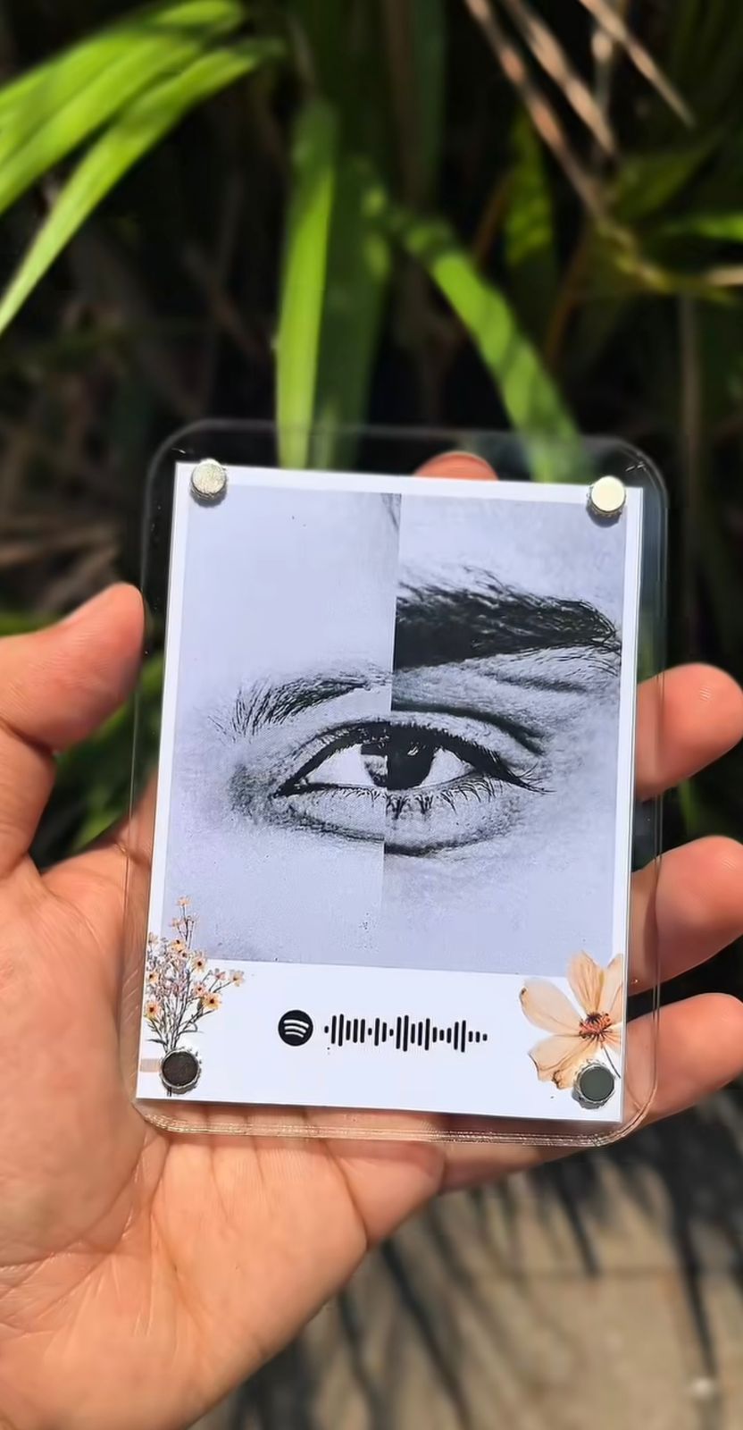 Custom Spotify Eye Photo Acrylic Frame