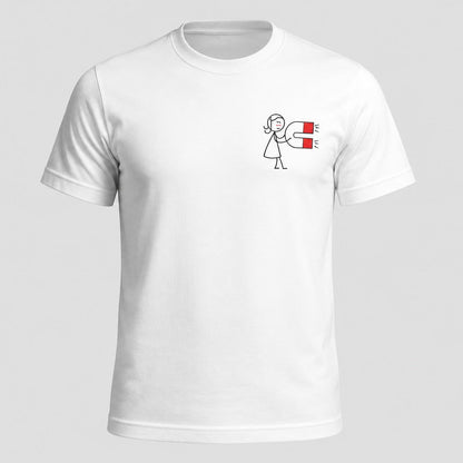 Magnetic Love Graphic T-Shirt – Cute Couple Cotton Tee